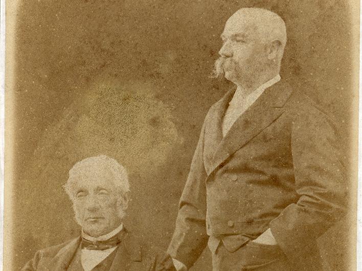 Benjamín Vicuña Mackenna y su padre, Pedro Félix Vicuña